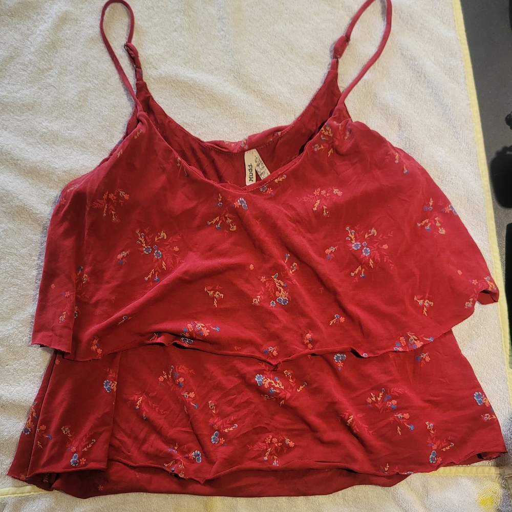 Mudd Scarlet Floral Camisole